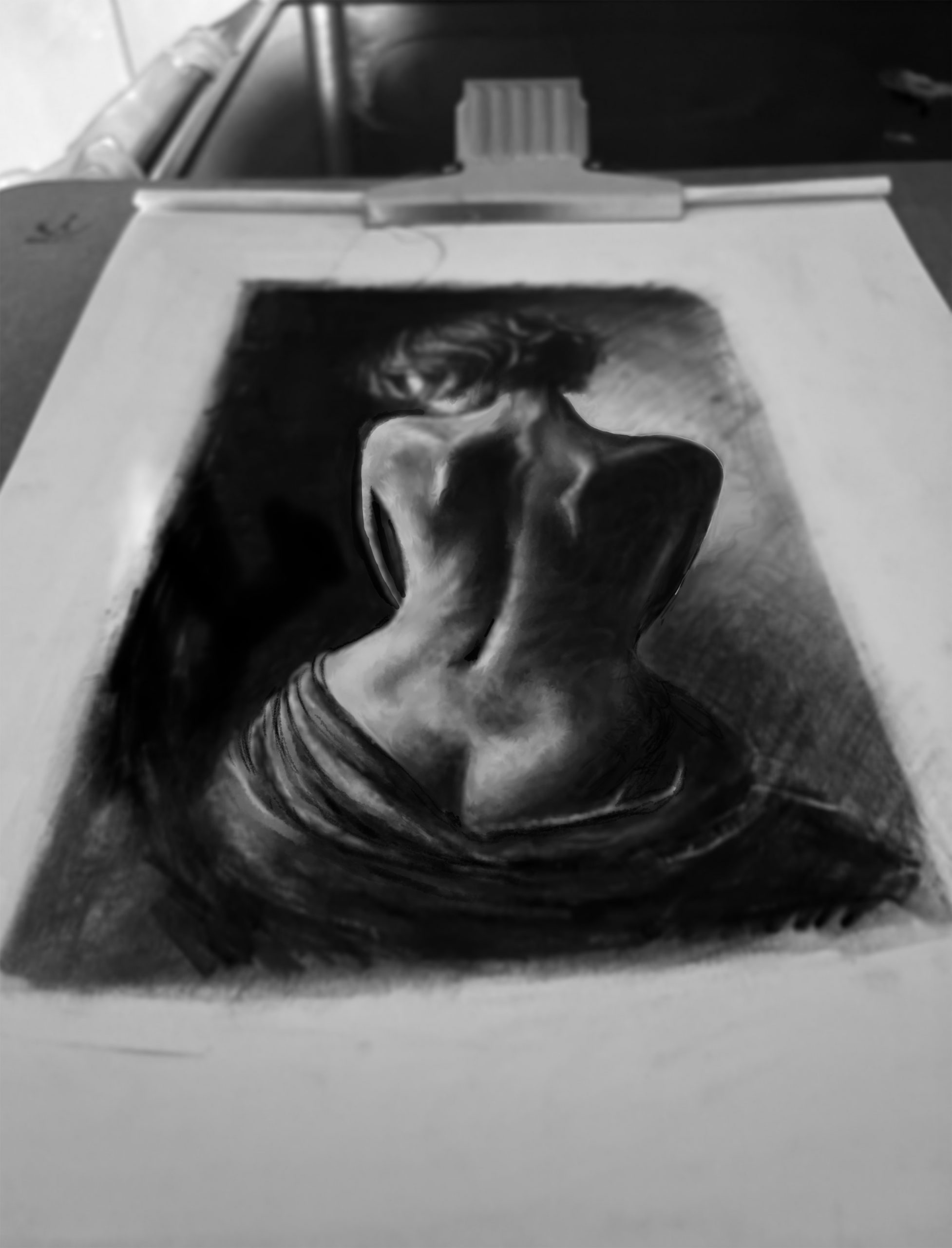woman charcoal